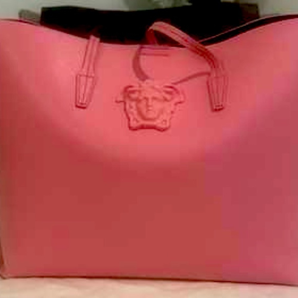 Desperately in Search of large pink Versace tote